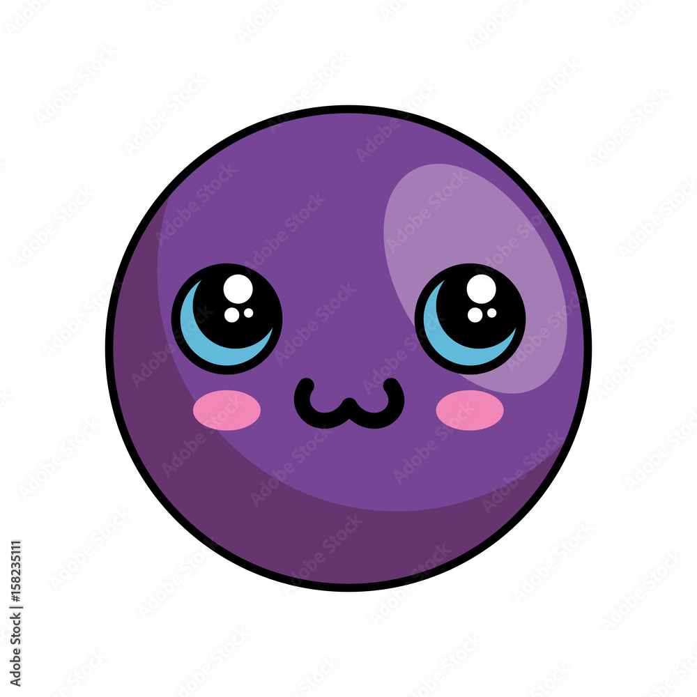 Cute kawaii cartoon face icon vector illustration graphic design Cute kawaii cartoon face icon vector illustration graphic design