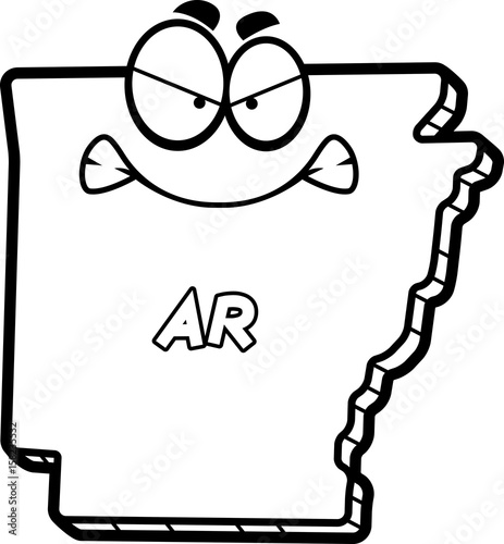 Cartoon Angry Arkansas