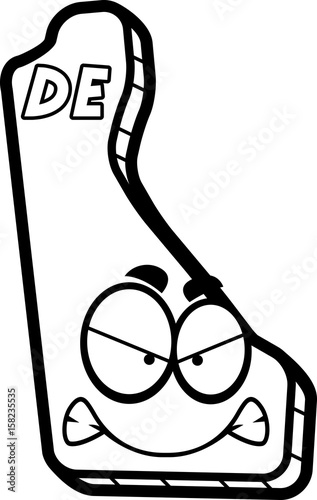 Cartoon Angry Delaware