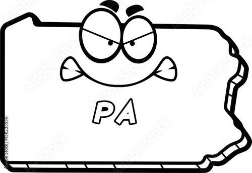 Cartoon Angry Pennsylvania