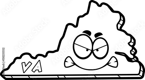 Cartoon Angry Virgina