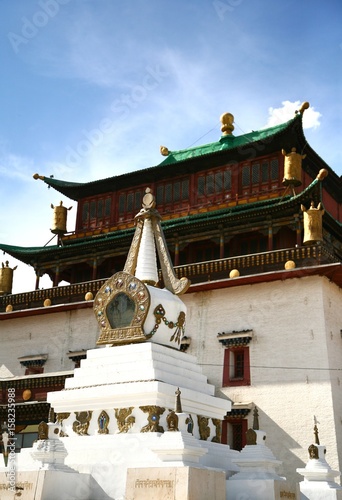 The Gandantegchinlen Monastery is a Tibetan-style Buddhist monastery in the Mongolian capital of Ulaanbaatar, Mongolia