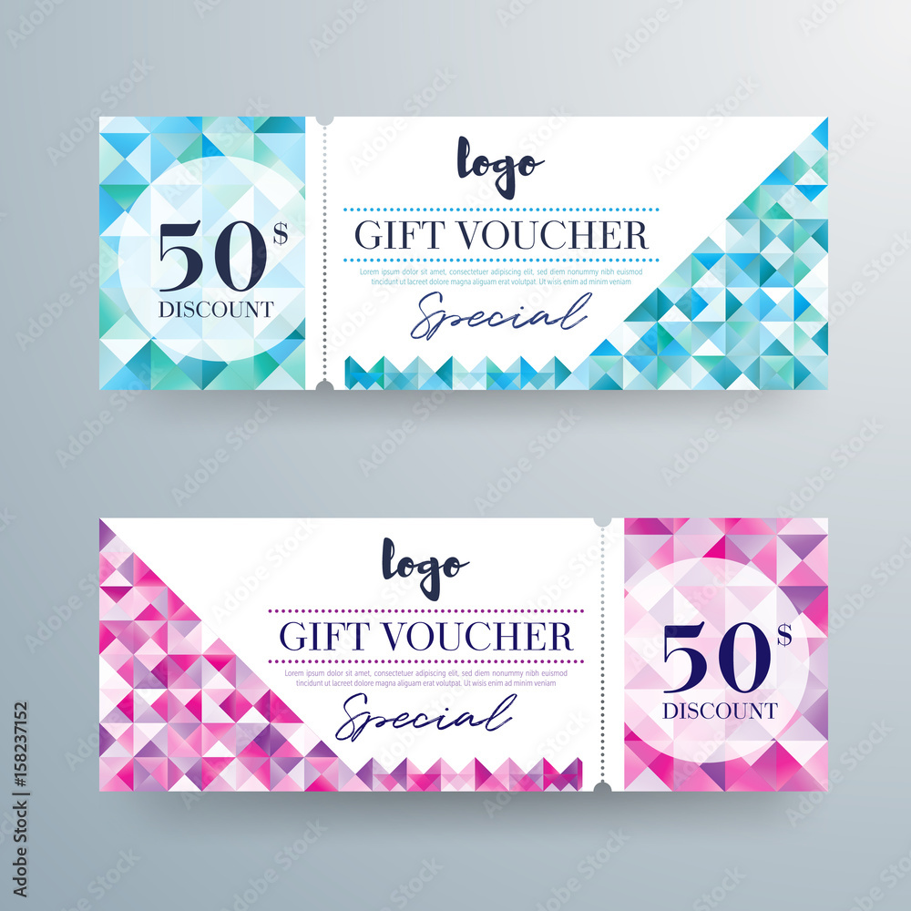 Gift voucher template with modern pattern,certificate.Background design coupon, invitation, currency. Vector illustration. Gift voucher template with modern pattern,certificate.Background design coupon, invitation, currency. Vector illustration.