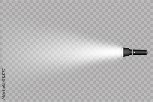 flashlight on a transparent background photo