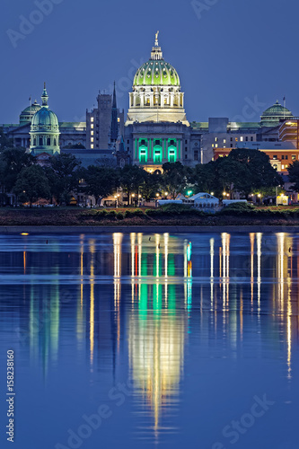 Harrisburg Pennsylvania at Night