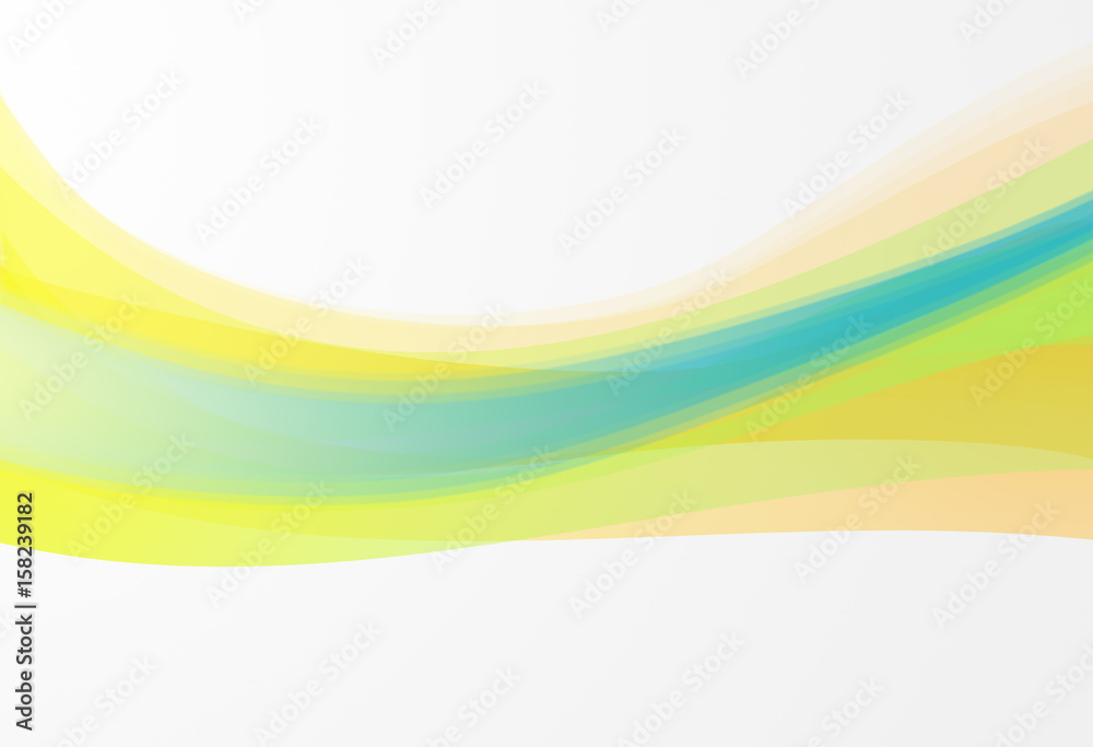 Pastel color curves on white background Pastel color curves on white background