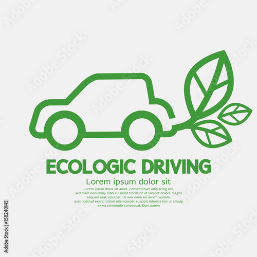 Ecologic Driving Concept Vector Illustration