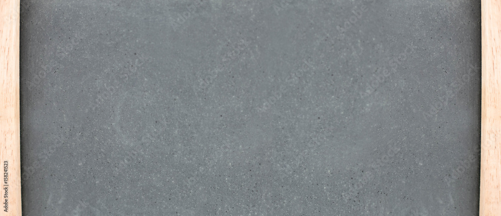 Fototapeta premium Clean chalk board in frame for educational or business background