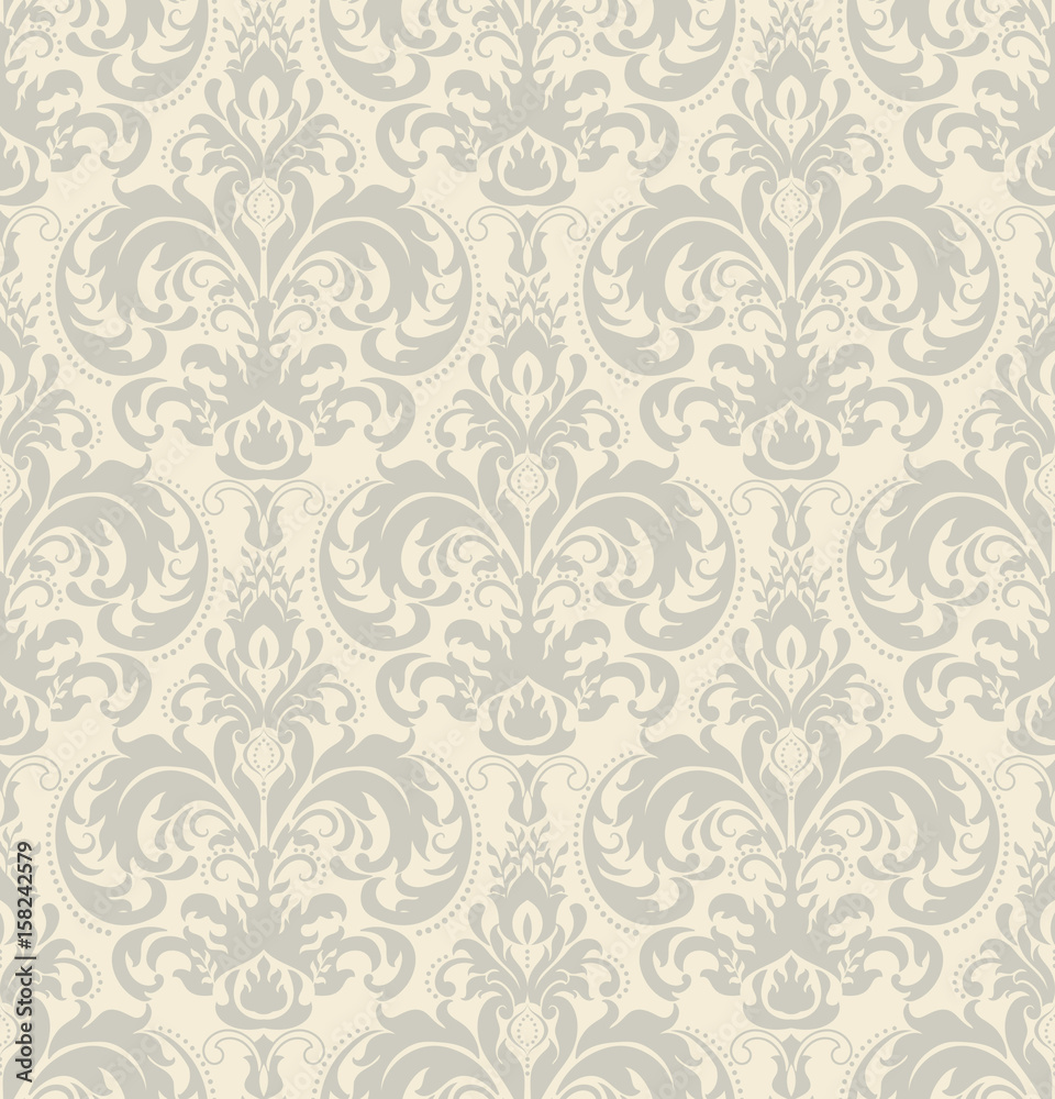 Seamless vintage floral wallpaper pattern. Wallpaper pattern. Vector image.