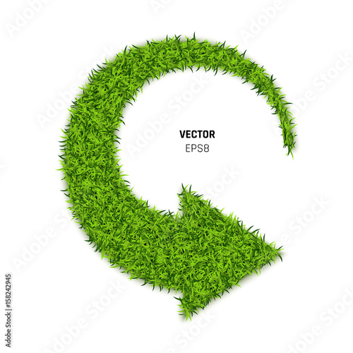 Green Grass Vector Arrow