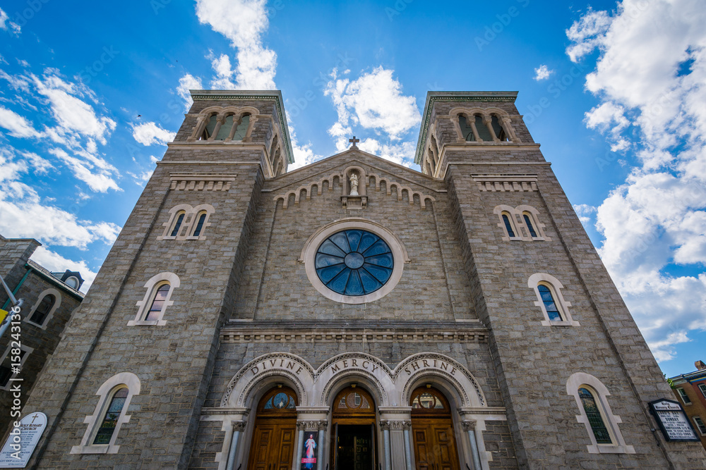 The Holy Rosary Church in Upper Fells Point, Baltimore, Maryland.