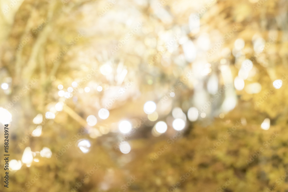 Obraz premium Yellow Defocused Light Background