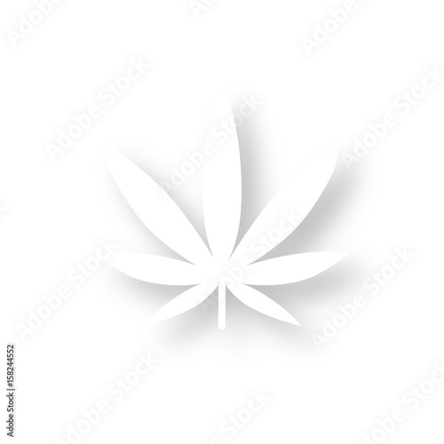 Icon mit Schatten - Marihuana