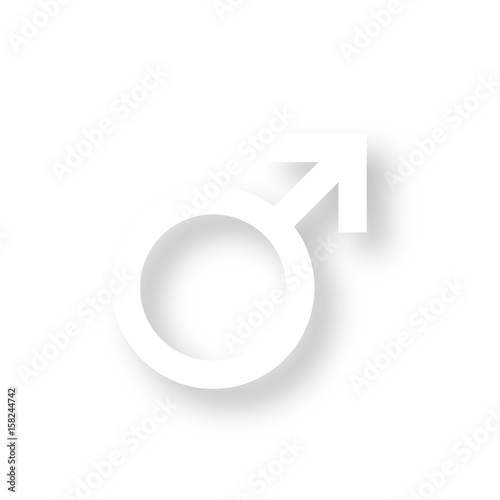 Icon mit Schatten - Geschlecht männlich