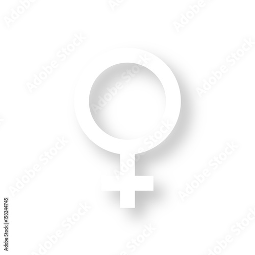Icon mit Schatten - Geschlecht weiblich