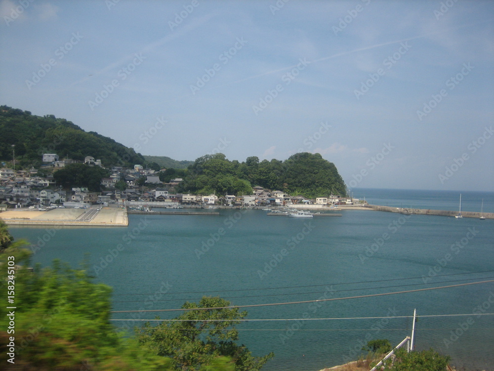 Seaside of the local area in Japan