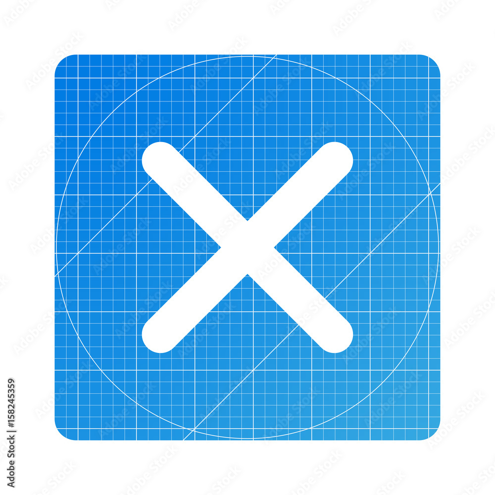 Obraz premium Blueprint - Kreuz