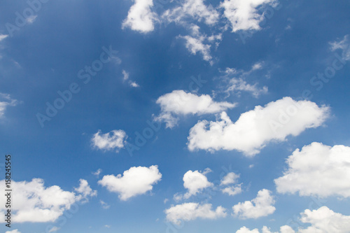 Beautiful blue sky with cloud use for background