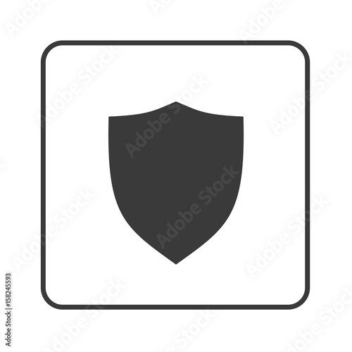Schild - Beschützen - Simple App Icon