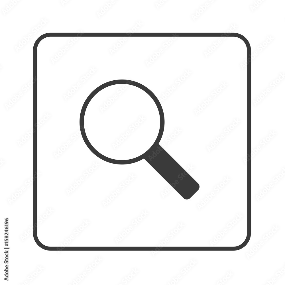 Lupe - Suchmaschine - Simple App Icon Lupe - Suchmaschine - Simple App Icon