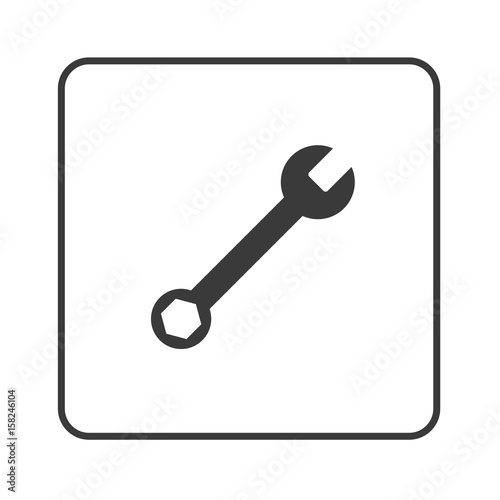 Schraubenschlüssel - Reparatur - Simple App Icon