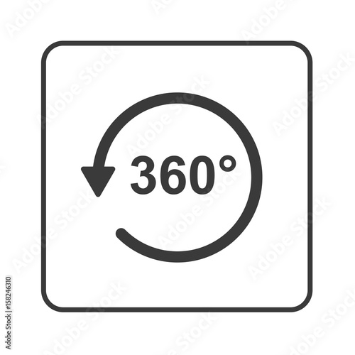 360 Grad - VR - Virtuelle Realität - Simple App Icon
