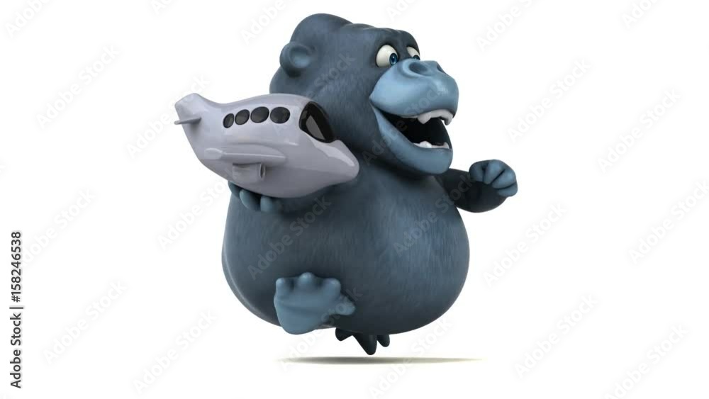 Fun gorilla - 3D Animation Fun gorilla - 3D Animation