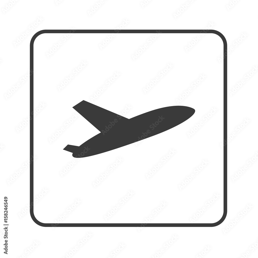 Flugzeug - Airport - Simple App Icon
