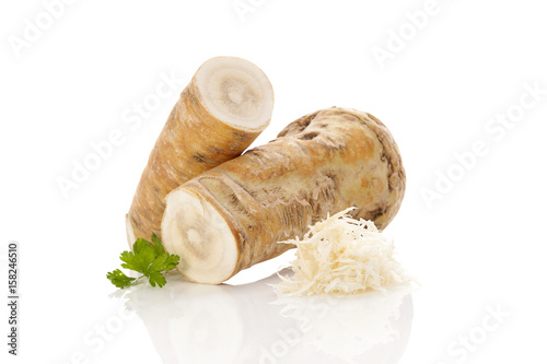 Valokuva Horseradish root.