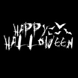 Design of a Happy Halloween message. Vector EPS 10