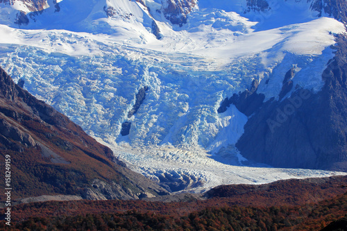Torre Glacier, close up in Los Gaciares National Park, El Chalten, Patagonia, Argentina
