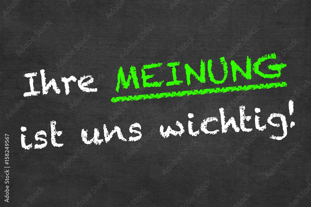 Obraz premium Ihr Meinung ist uns wichtig!