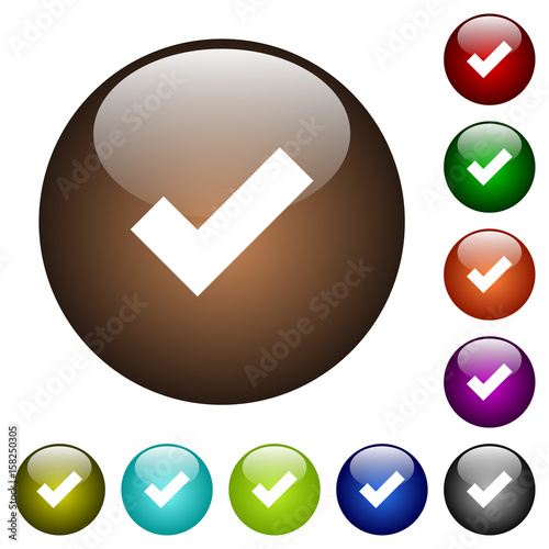 Ok color glass buttons
