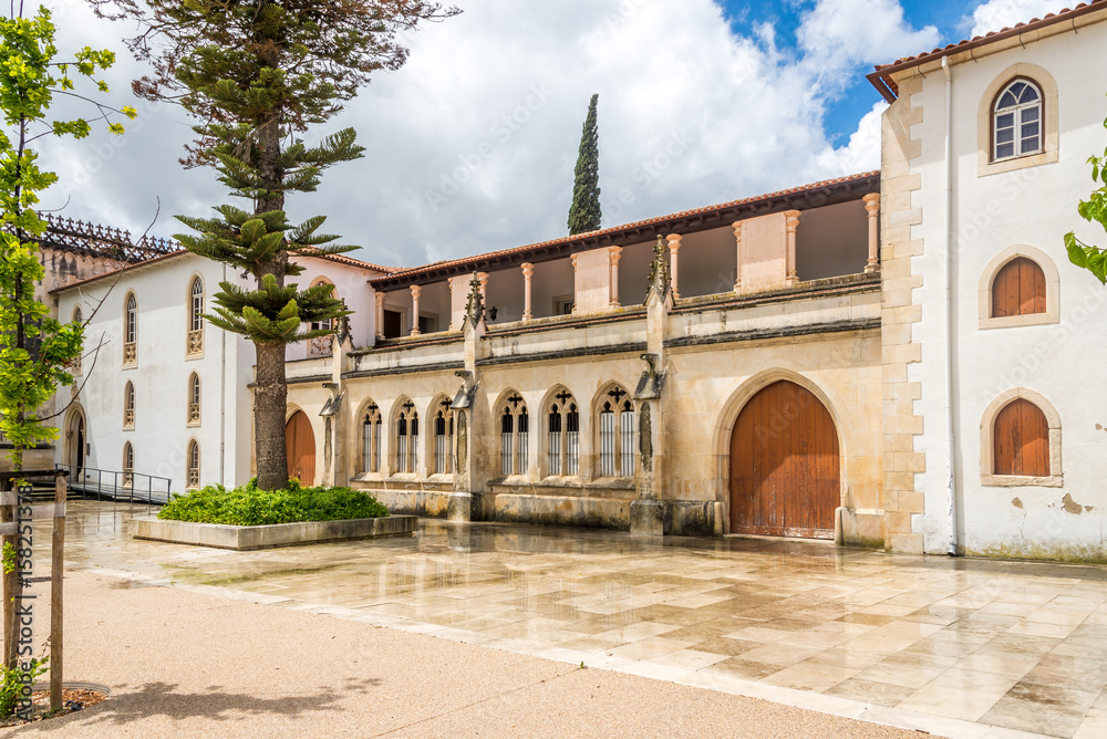 Cloister near monastery of Santa Maria da Vitoria in Batalha ,Portugal