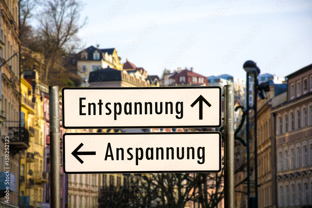 Obraz premium Schild 206 - Entspannung
