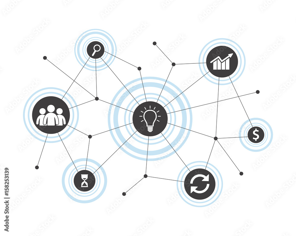 Business connection concept. Vector illustration. Business connection concept. Vector illustration.
