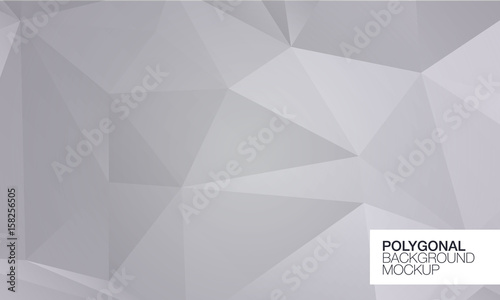 Polygonal greeting card mockup
