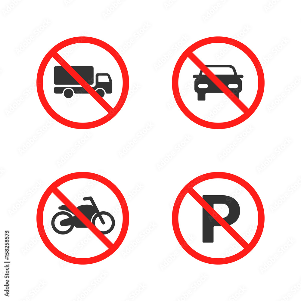 No parking sign No parking sign