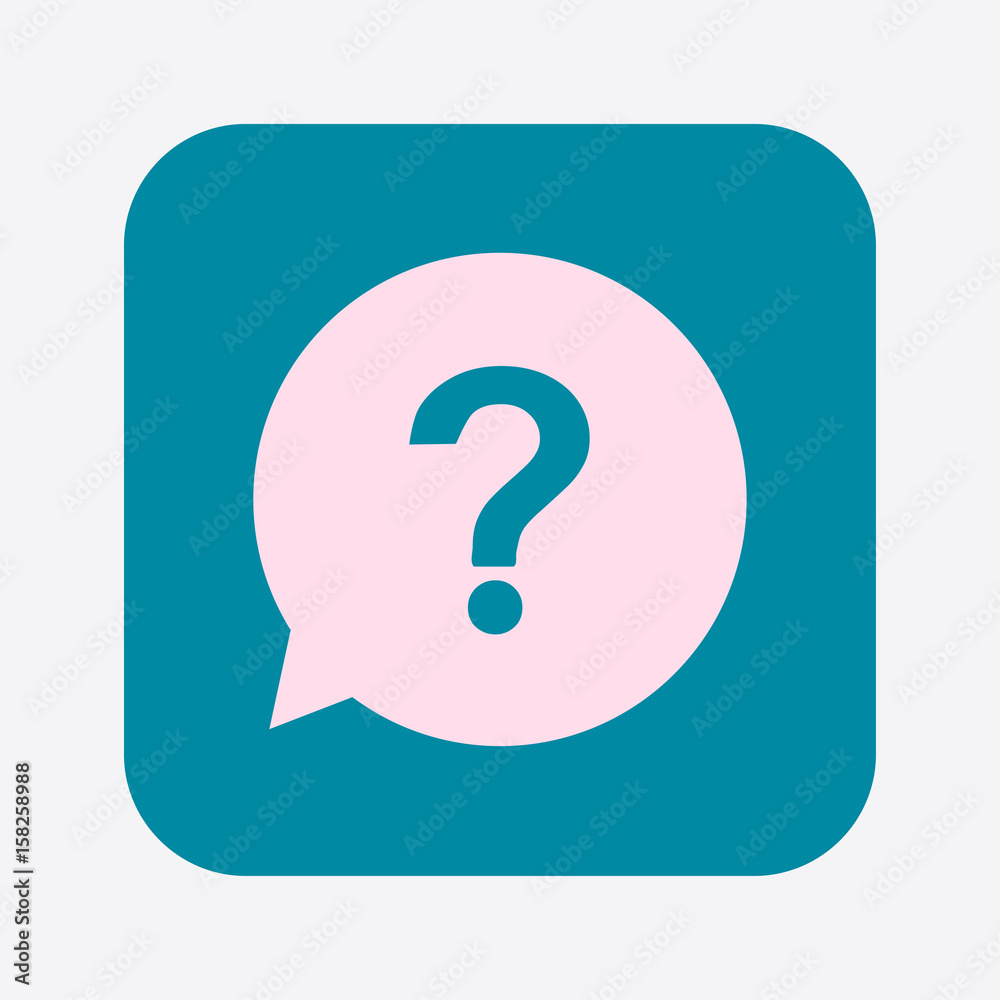 Question mark sign icon. Help symbol. FAQ sign. Flat design style. Question mark sign icon. Help symbol. FAQ sign. Flat design style.
