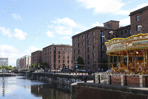 Albert Dock in Liverpool on a sunny day