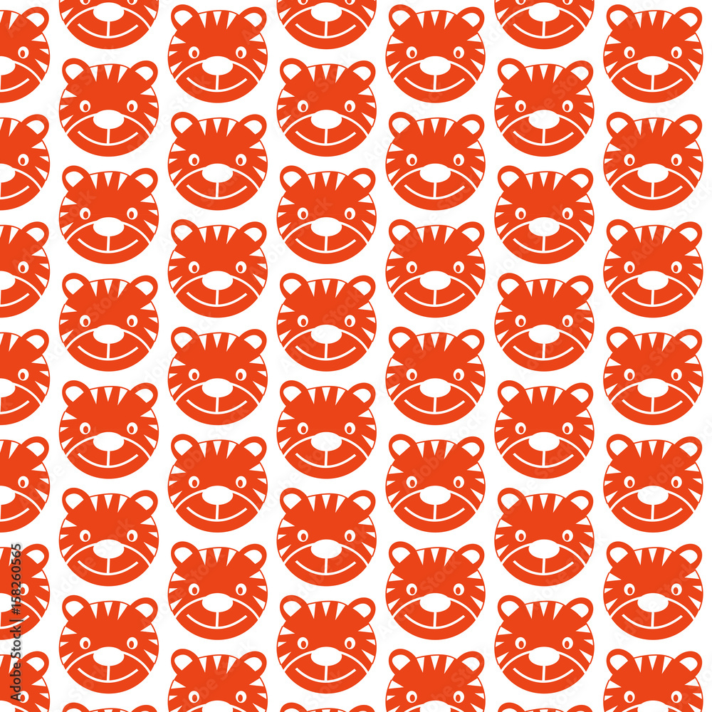 Pattern background Tiger Icon