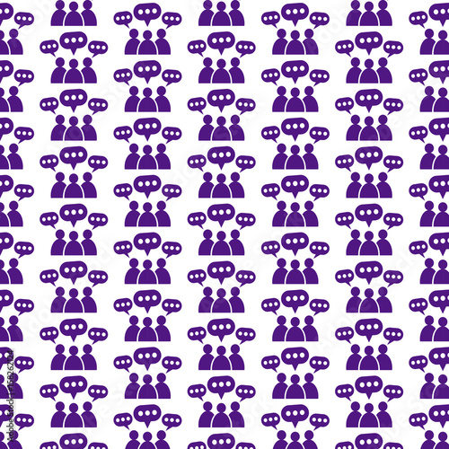 Pattern background people icon