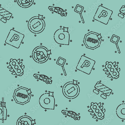 Traffic icons pattern