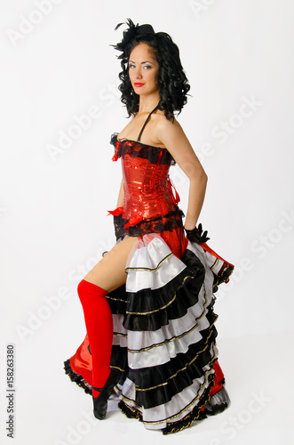 French cancan dancer