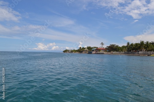 Fototapeta Naklejka Na Ścianę i Meble -  Ocean view with island in the Philippines