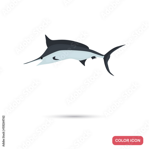 Swordfish color flat icon for web and mobile design