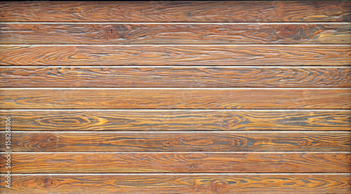 Obraz na płótnie Grunge Wood Board Panel Structure. Solid Wood Slats Rustic Shabby Brown Background. w salonie