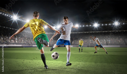 Hot moments of soccer match © Sergey Nivens