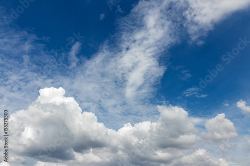 Cloudy daylight in the sky.