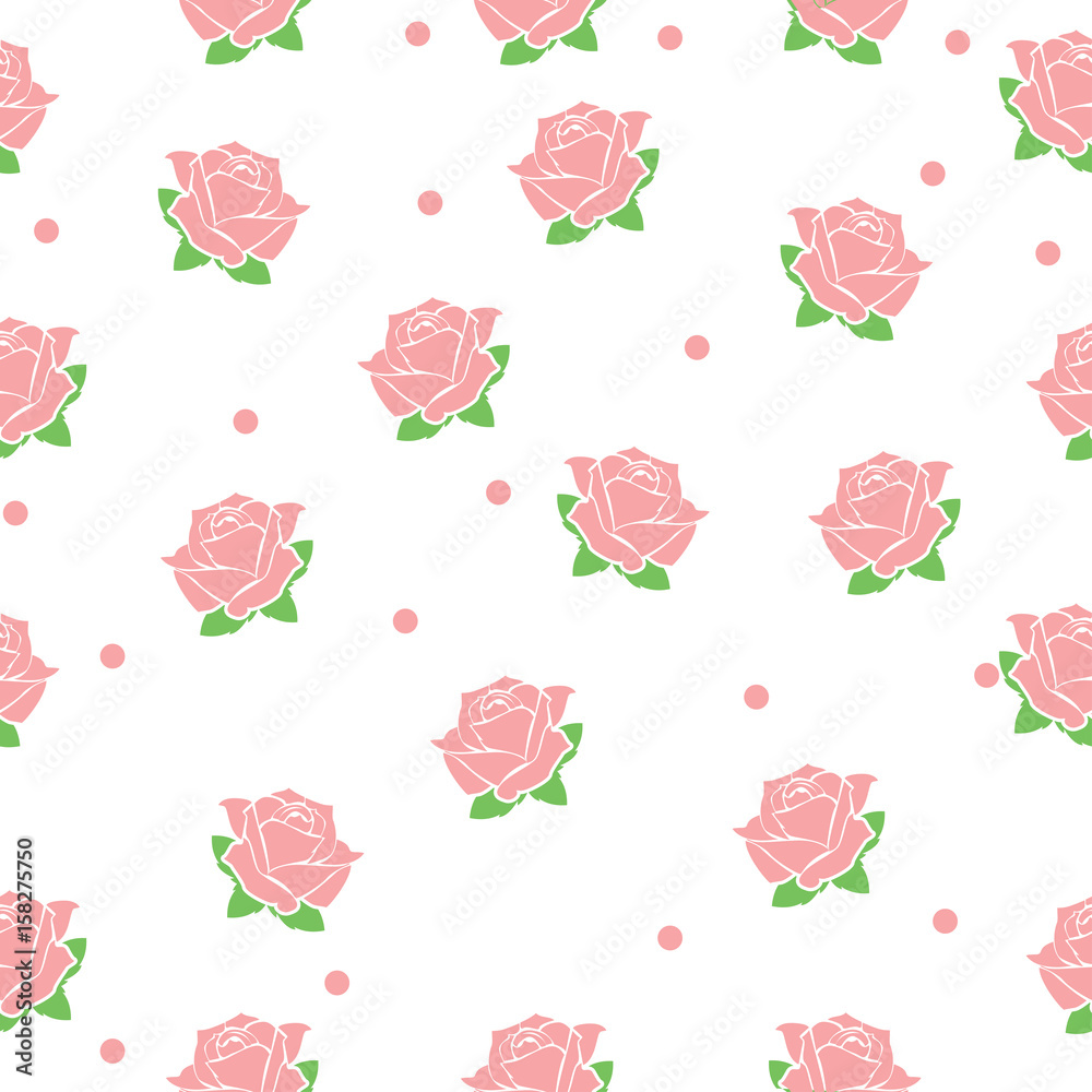 Fototapeta premium Rose Seamless Background